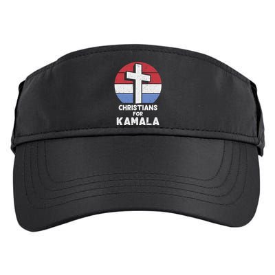 Christians For Kamala Harris 2024 Evangelical Voter Support Design Adult Drive Performance Visor