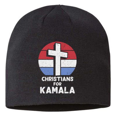 Christians For Kamala Harris 2024 Evangelical Voter Support Design Sustainable Beanie