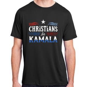 Christians For Kamala Patriotic American Harris Christians Adult ChromaSoft Performance T-Shirt