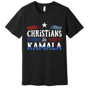 Christians For Kamala Patriotic American Harris Christians Premium T-Shirt