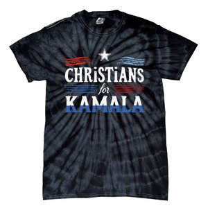 Christians For Kamala Patriotic American Harris Christians Tie-Dye T-Shirt