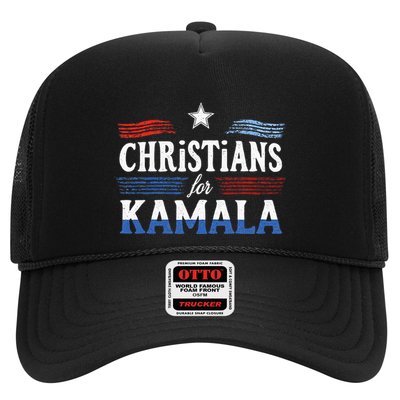 Christians For Kamala Patriotic American Harris Christians Trucker Hat