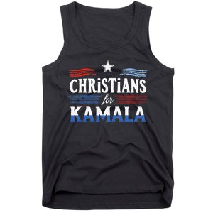 Christians For Kamala Patriotic American Harris Christians Tank Top