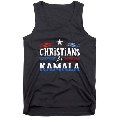 Christians For Kamala Patriotic American Harris Christians Tank Top