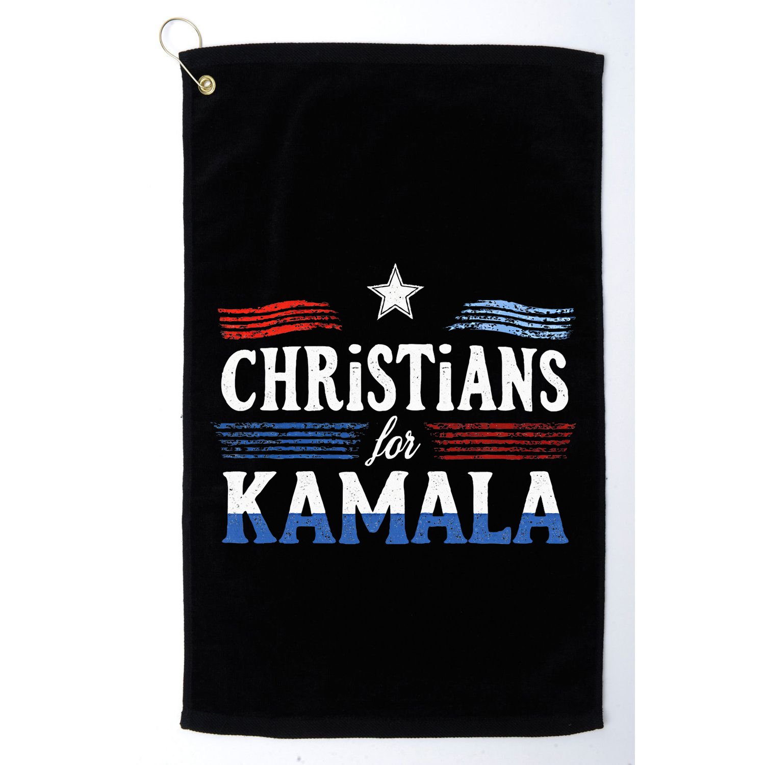 Christians For Kamala Patriotic American Harris Christians Golf Towel