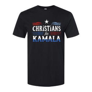 Christians For Kamala Patriotic American Harris Christians Softstyle CVC T-Shirt