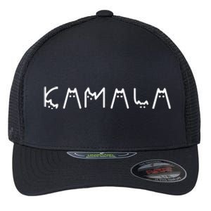 Cats For Kamala Harris 2024 Flexfit Unipanel Trucker Cap