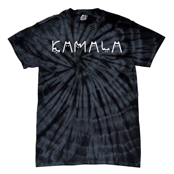 Cats For Kamala Harris 2024 Tie-Dye T-Shirt