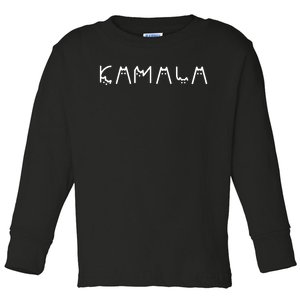 Cats For Kamala Harris 2024 Toddler Long Sleeve Shirt