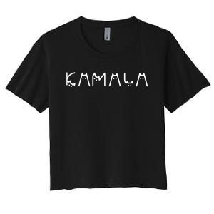 Cats For Kamala Harris 2024 Women's Crop Top Tee