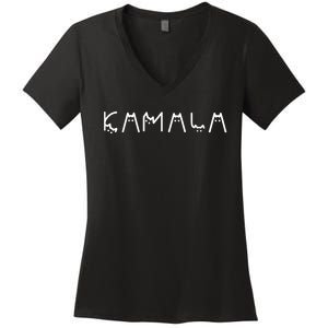 Cats For Kamala Harris 2024 Women's V-Neck T-Shirt