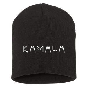 Cats For Kamala Harris 2024 Short Acrylic Beanie