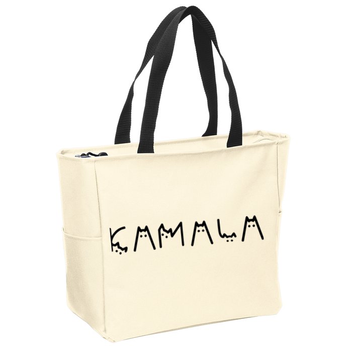 Cats For Kamala Harris Zip Tote Bag