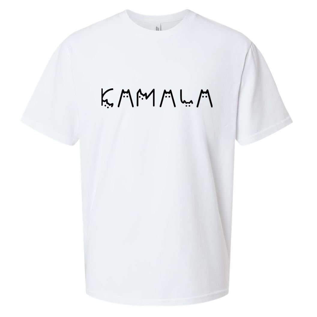 Cats For Kamala Harris Sueded Cloud Jersey T-Shirt