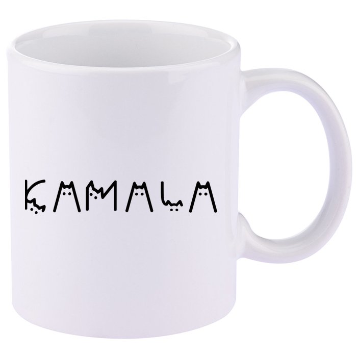 Cats For Kamala Harris 11oz C Handle Ceramic Mug