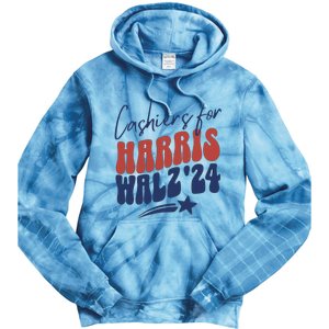 Cashiers For Kamala Harris Tie Dye Hoodie