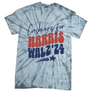 Cashiers For Kamala Harris Tie-Dye T-Shirt