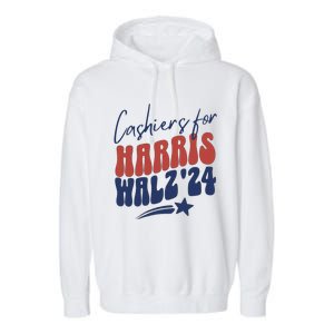 Cashiers For Kamala Harris Garment-Dyed Fleece Hoodie