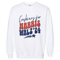 Cashiers For Kamala Harris Garment-Dyed Sweatshirt