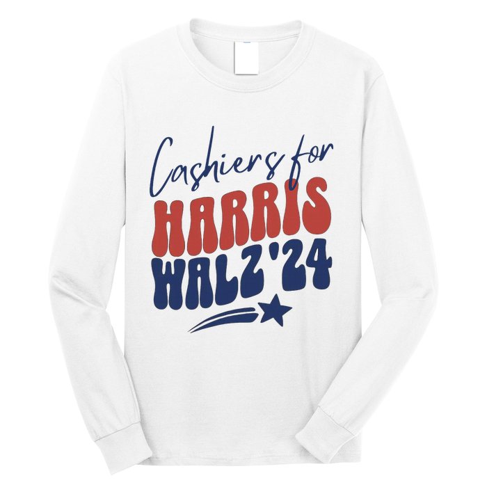 Cashiers For Kamala Harris Long Sleeve Shirt