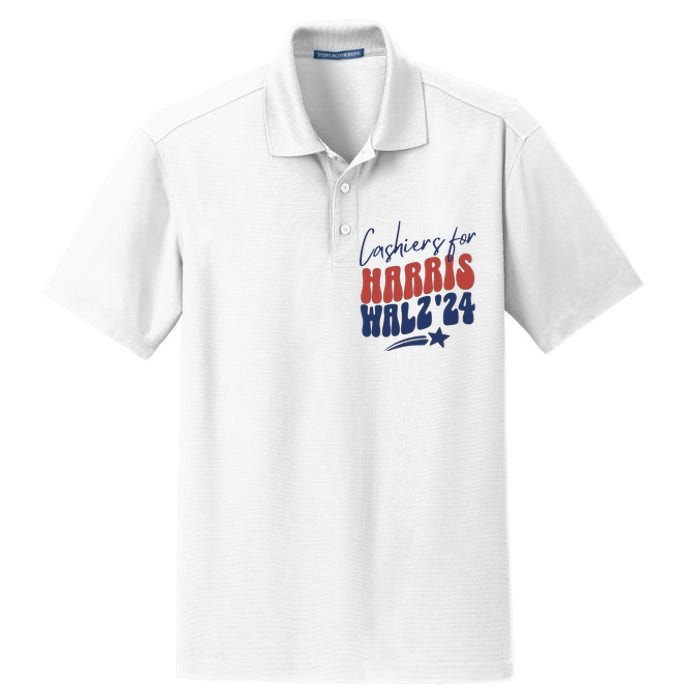 Cashiers For Kamala Harris Dry Zone Grid Polo