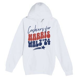 Cashiers For Kamala Harris Premium Pullover Hoodie