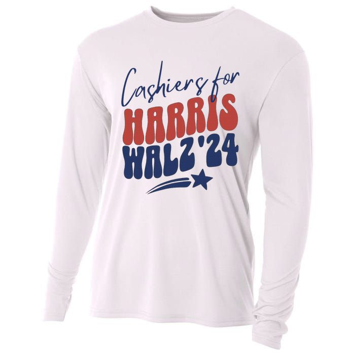 Cashiers For Kamala Harris Cooling Performance Long Sleeve Crew