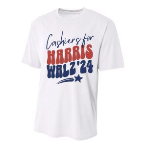 Cashiers For Kamala Harris Performance Sprint T-Shirt