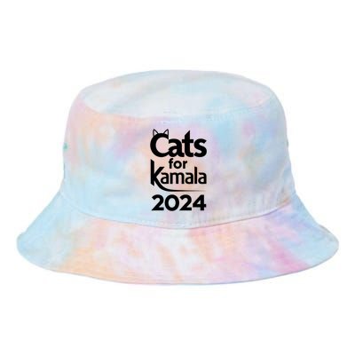 Cats For Kamala 2024 Funny Political Harris Supporter Tie Dye Newport Bucket Hat