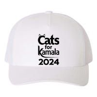 Cats For Kamala 2024 Funny Political Harris Supporter Yupoong Adult 5-Panel Trucker Hat