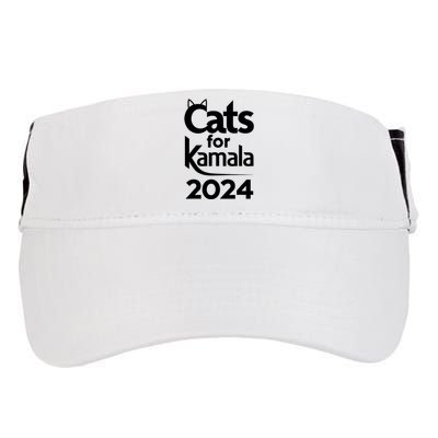 Cats For Kamala 2024 Funny Political Harris Supporter Adult Drive Performance Visor