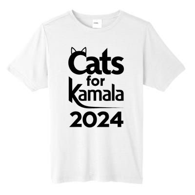 Cats For Kamala 2024 Funny Political Harris Supporter Tall Fusion ChromaSoft Performance T-Shirt