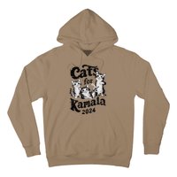 Cats For Kamala 2024 Funny President Kamala Harris Gift Hoodie