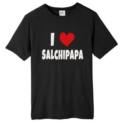 Colombian Food Lover Colombia I Love Salchipapa Tall Fusion ChromaSoft Performance T-Shirt