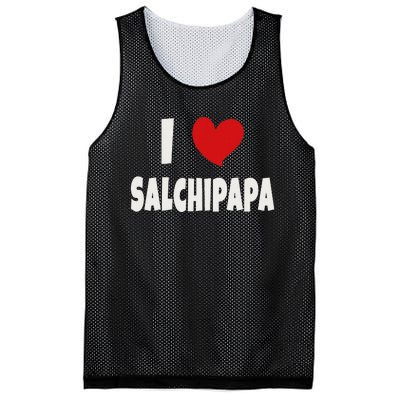 Colombian Food Lover Colombia I Love Salchipapa Mesh Reversible Basketball Jersey Tank