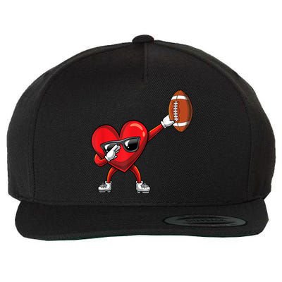 Cute Football Lover Heart Dabbing Valentines Day Gift Wool Snapback Cap