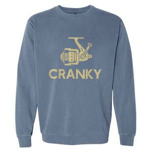 Crankbait Fishing Lure Cranky Funny Gift Ideas For Fishing Garment-Dyed Sweatshirt