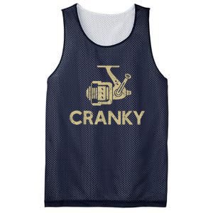 Crankbait Fishing Lure Cranky Funny Gift Ideas For Fishing Mesh Reversible Basketball Jersey Tank