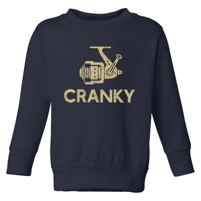 Crankbait Fishing Lure Cranky Funny Gift Ideas For Fishing Toddler Sweatshirt