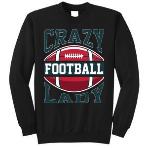 Crazy Football Lady Rugby Graphic Sweatshirt