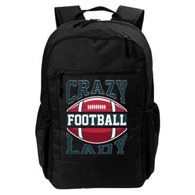 Crazy Football Lady Rugby Graphic Daily Commute Backpack