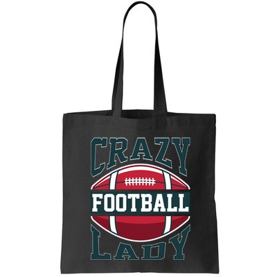 Crazy Football Lady Rugby Graphic Bag