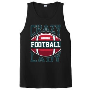 Crazy Football Lady Rugby Graphic PosiCharge Competitor Tank