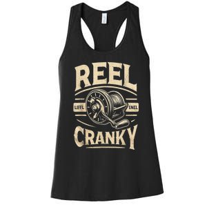 Crankbait Fishing Lure Cranky Funny Gift Ideas For Fishing Women's Racerback Tank