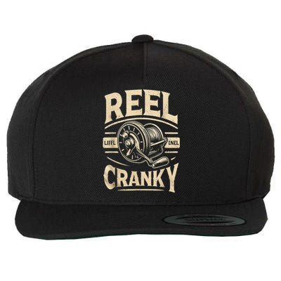 Crankbait Fishing Lure Cranky Funny Gift Ideas For Fishing Wool Snapback Cap