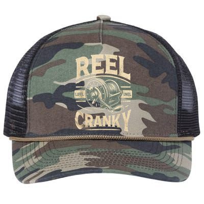 Crankbait Fishing Lure Cranky Funny Gift Ideas For Fishing Retro Rope Trucker Hat Cap