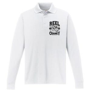 Crankbait Fishing Lure Cranky Funny Gift Ideas For Fishing Performance Long Sleeve Polo