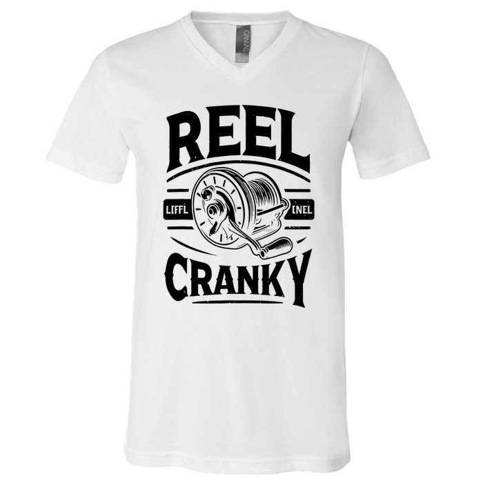 Crankbait Fishing Lure Cranky Funny Gift Ideas For Fishing V-Neck T-Shirt