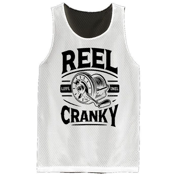 Crankbait Fishing Lure Cranky Funny Gift Ideas For Fishing Mesh Reversible Basketball Jersey Tank