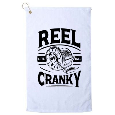 Crankbait Fishing Lure Cranky Funny Gift Ideas For Fishing Platinum Collection Golf Towel